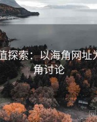 2025价值探索：以海角网址为例，海角讨论