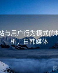 日韩网站与用户行为模式的相关性分析，日韩媒体