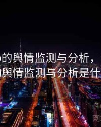 海角app的舆情监测与分析，海角app的舆情监测与分析是什么